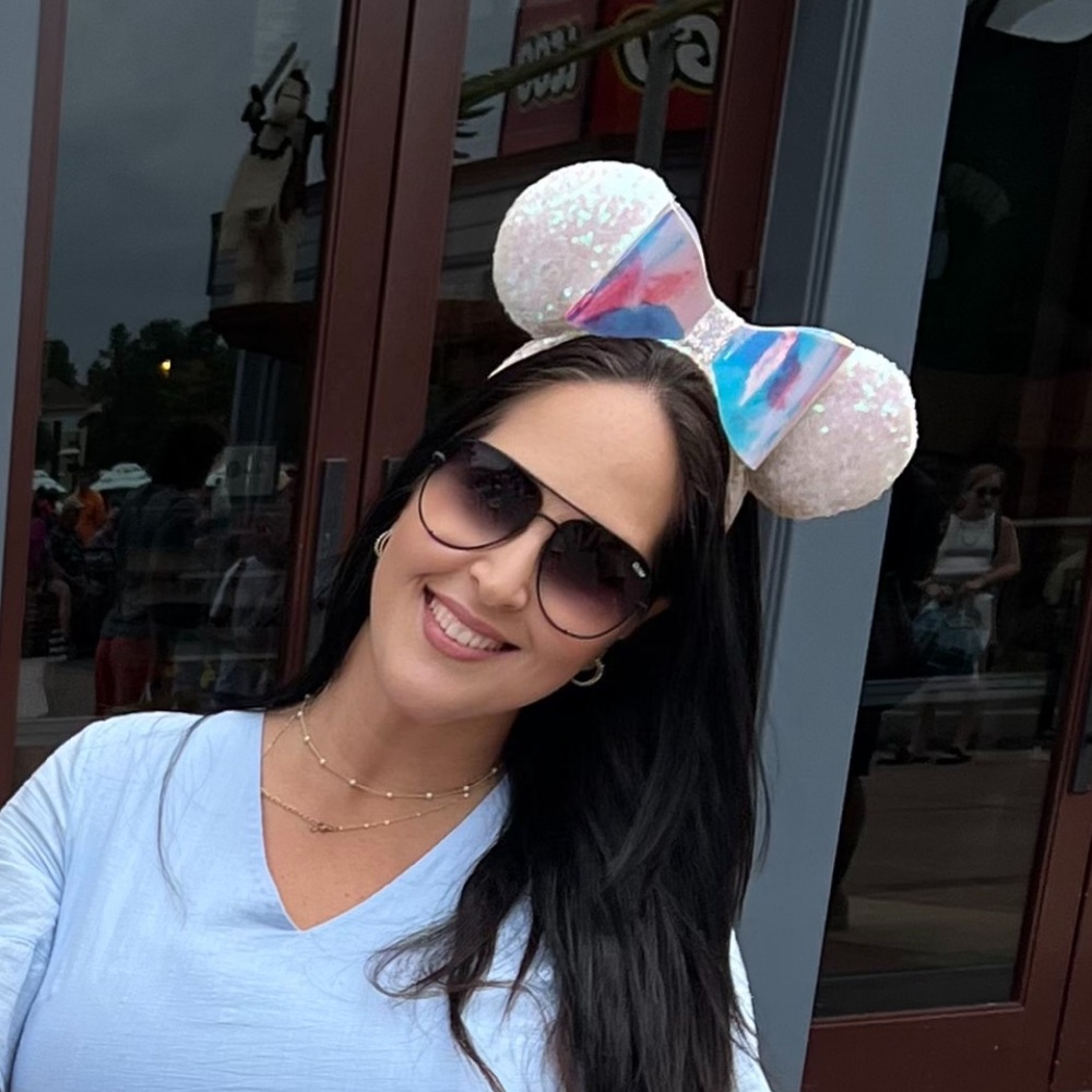 Disney Minnie Mouse Sequin Bow Ears headband